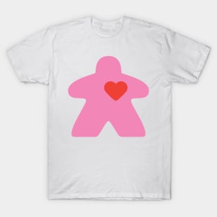 Meeple Love - pink T-Shirt